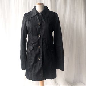 ESPRIT Black Trench Coat Women's Size XS